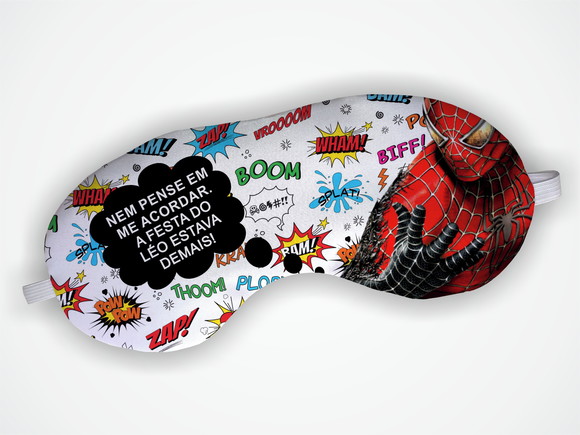 Máscara Dormir Super Heróis Homem Aranha