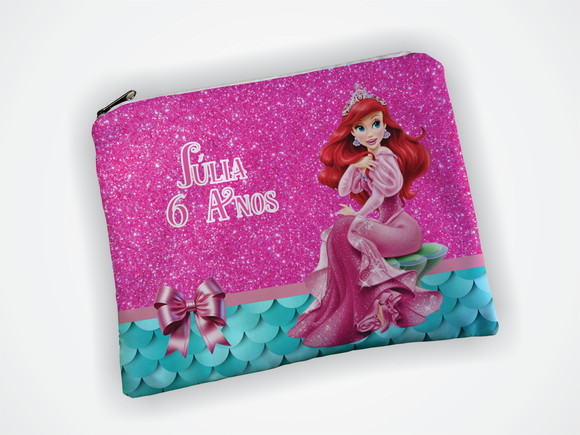 Necessaire Personalizada Sereia Ariel