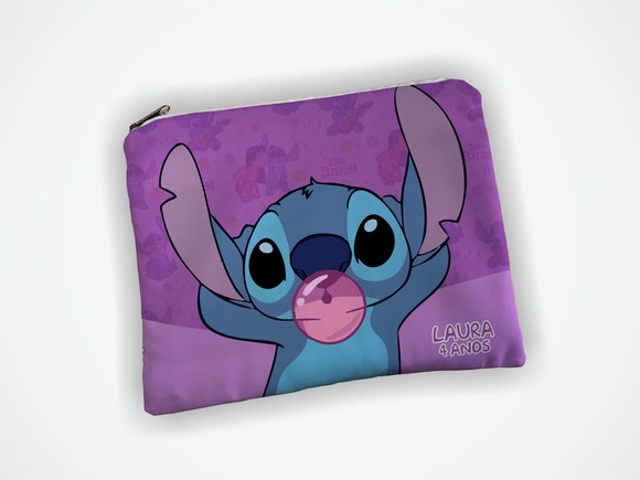 Lembrança Necessaire 19x13cm Personalizada Stitch