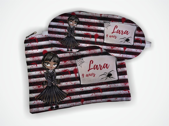 Kit Necessaire + Mascara de Dormir Wandinha