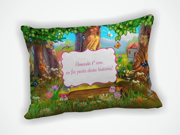 Almofada 18x28cm Personalizada Floresta - foto 1