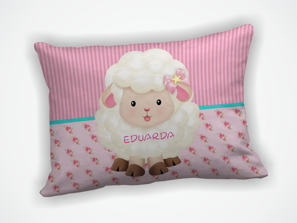 Almofada 18x28cm Personalizada Ovelha