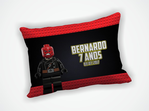 Almofada 18x28cm Personalizada Lego