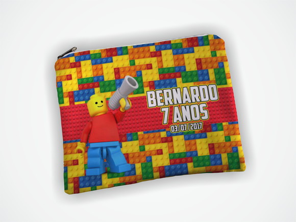 Necessaire 19x13cm Personalizada Lego
