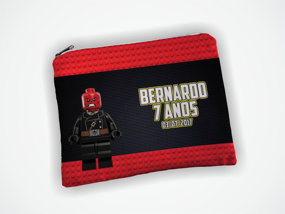 Necessaire 19x13cm Personalizada Lego