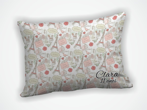 Almofada 18x28cm Personalizada Paris