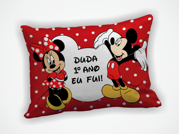 Almofada 18x28cm Personalizada Mickey e Minnie - foto 1