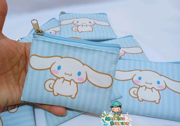 50 Porta Moedas Cinnamoroll Tamanho: 10x12cm - foto 4
