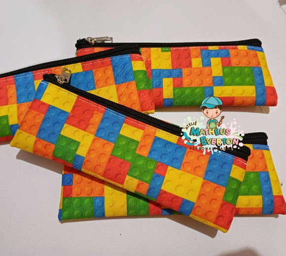 50 Estojos Slim Personalizado Lego Tamanho 19x7 - foto 1