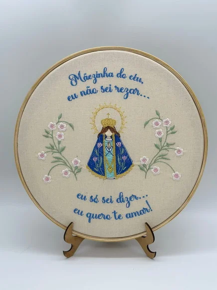 Bastidor Mãezinha do Céu 25cm
