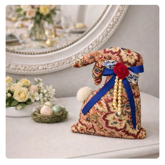 Coelho Decorativo de Páscoa em Tecido ? 16 cm - foto 1
