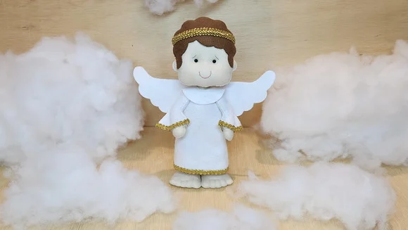 Anjo em Feltro* Chat Chamar Antes da Compra