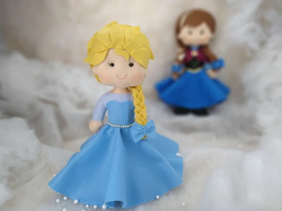 ELSA de feltro - Personagem filme Frozen