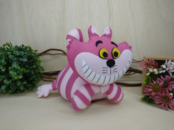 Gato da Alice no País das Maravilhas em Feltro