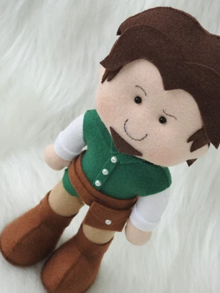 Kit Rapunzel em Feltro do Filme Enrolados - 2 Peças