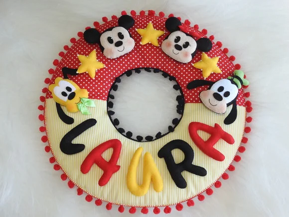 Porta Maternidade Turma Mickey