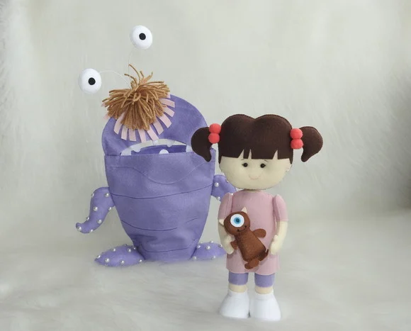 Boo Fantasiada Em Feltro (monstros Sa)