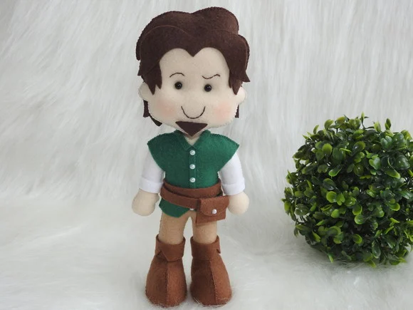 Boneco Flynn Rider em Feltro - Enrolados