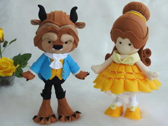 Bela e a Fera em Feltro - dos Clássicos a Bela e a Fera - foto 1