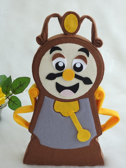Relógio Horloge em Feltro - Personagem da Bela e a Fera - foto 1