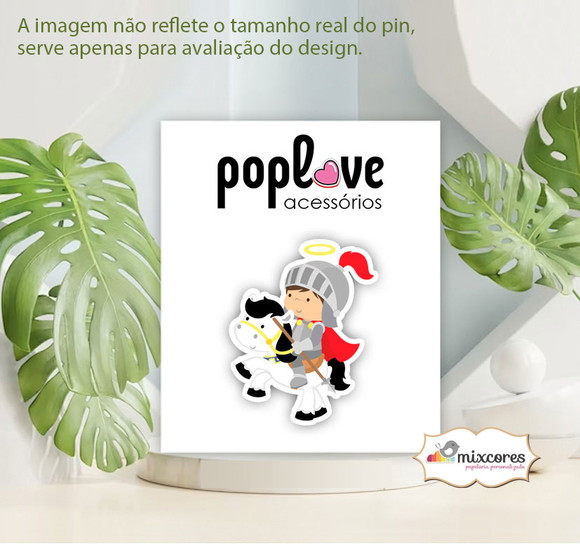 Pin - São Jorge - Coleção Santinhos - foto 1