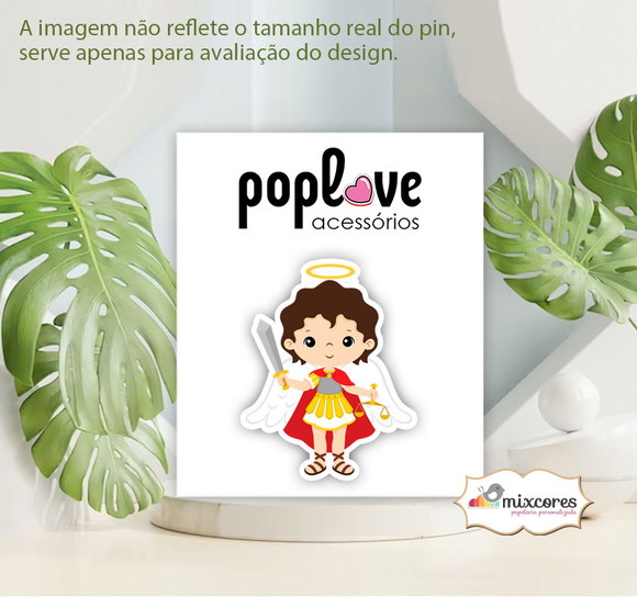Pin - São Miguel Arcanjo - Coleção Santinhos - foto 1