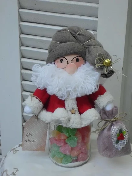 Boneca de Pano -noel no Vidro - foto 1