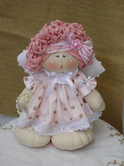 Boneca de Pano - Anjinha Rose - foto 1