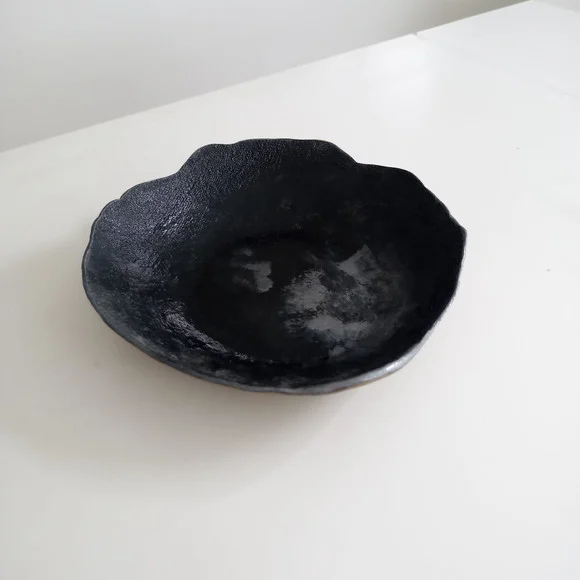 Bowl Decorativo Cerâmica Fria Black Menor