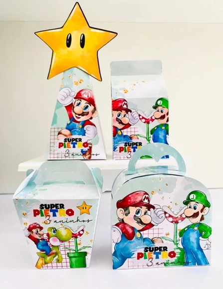 Kit 60 Lembrancinhas Mario Bros - foto 1