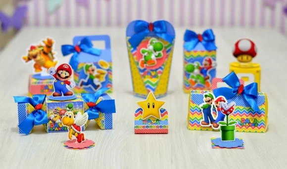 Kit 45 Lembrancinhas Mario Bros - foto 1