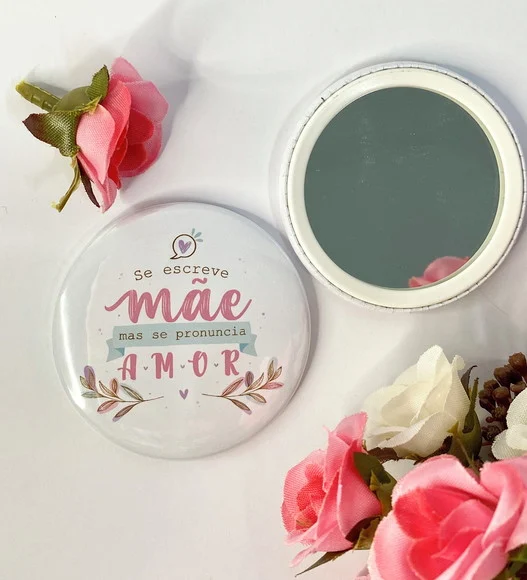 Brinde Dia das Mães - Espelho de Bolsa com Card - foto 1