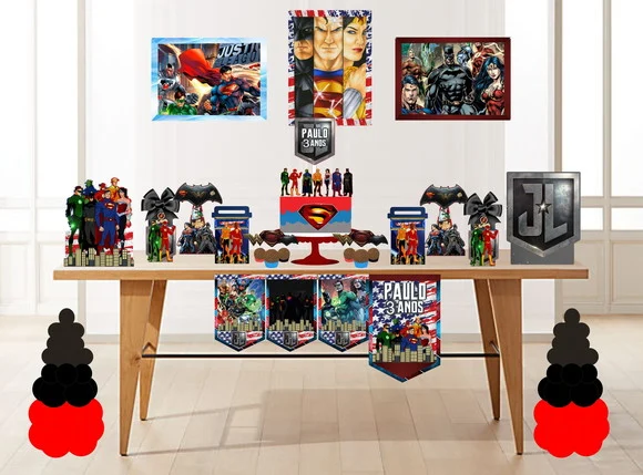 Kit 45 Lembrancinhas Liga da Justiça - foto 1