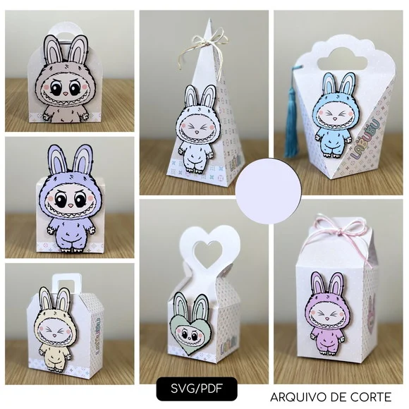 Kit 60 Lembrancinhas Labubu - foto 1