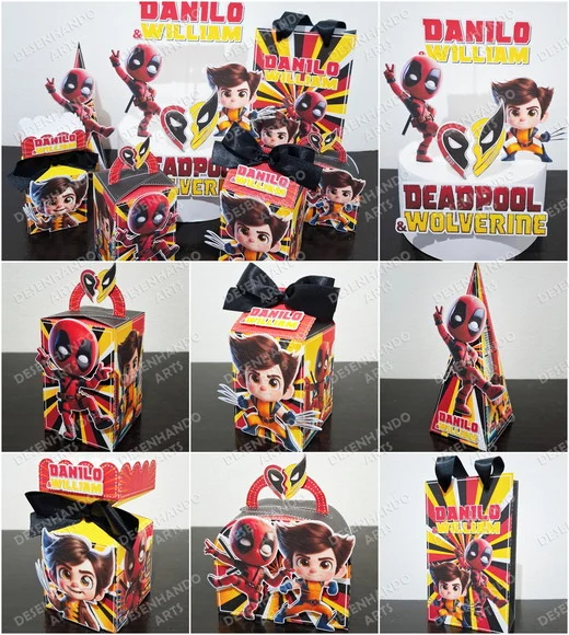 Kit 30 Lembrancinhas Deadpool - foto 1
