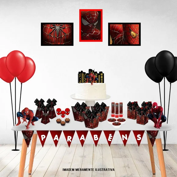 Kit 30 Lembrancinhas Homem Aranha - foto 1