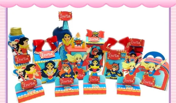 Kit 60 Lembrancinhas Heroínas