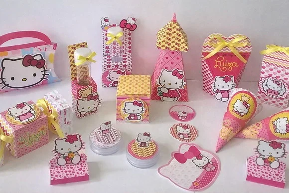 Kit 60 Lembrancinhas Hello Kitty - foto 1