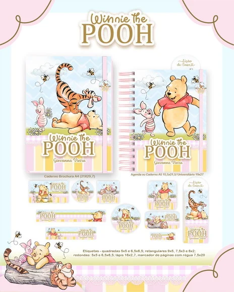 Caderno + Etiquetas + Tag Personalizada + Lápis - foto 1