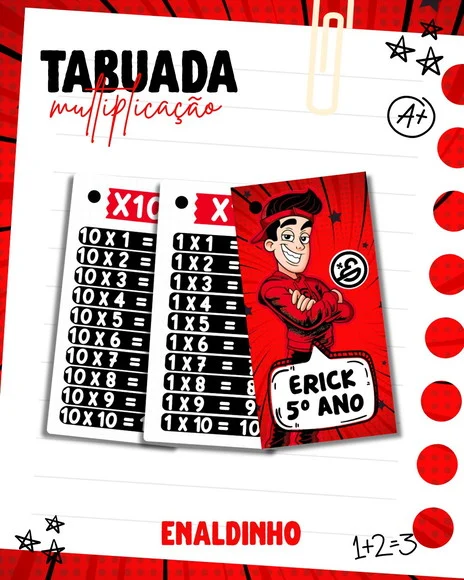 Chaveiro Tabuada Personalizada - foto 1