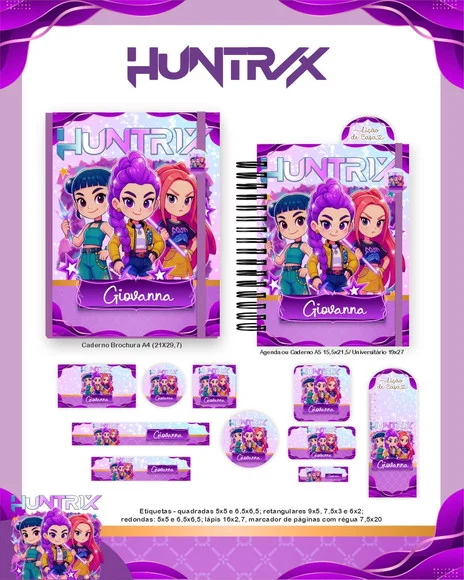 Caderno + Etiquetas + Tag Personalizada + Lápis - foto 1