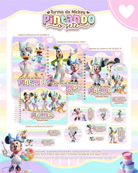Caderno + Etiquetas + Tag Personalizada + Lápis - foto 1