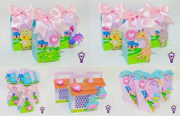 Kit 60 Lembrancinhas Galinha Pintadinha - foto 1