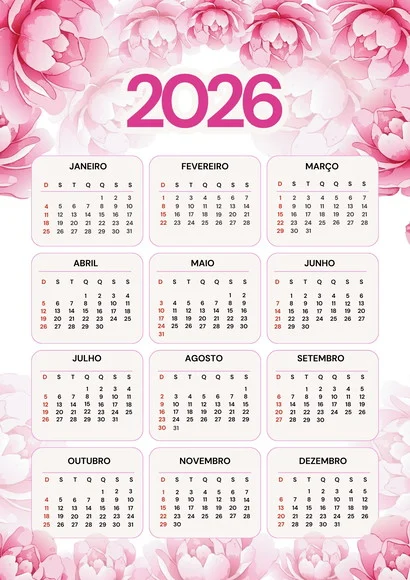 Calendário A4 de Parede - foto 1