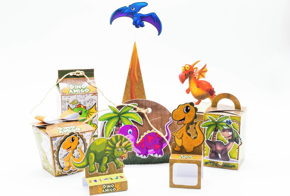 Kit 60 Lembrancinhas Dinossauro - foto 1