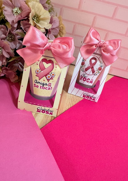 Kit com 10 Lembrancinhas Outubro Rosa - foto 1