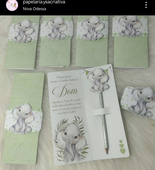 Card Envelope com Lápis Maternidade - foto 1