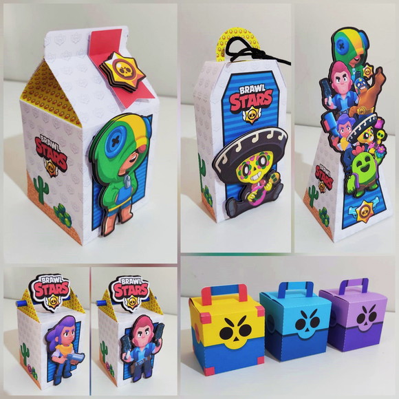 Kit 60 Lembrancinhas Brawl Star - foto 1