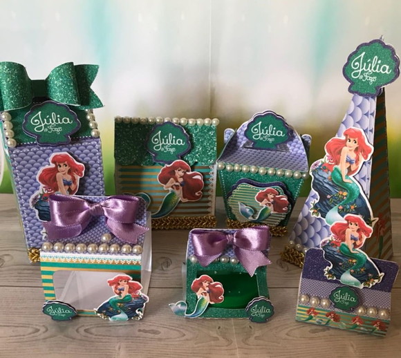 Kit 60 Lembrancinhas Ariel