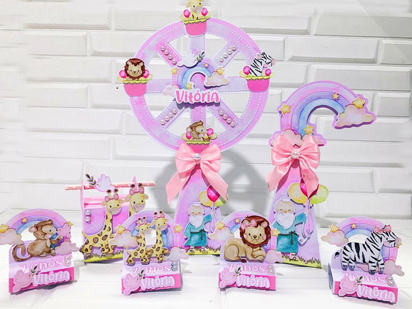 Kit 30 Lembrancinhas Arca de Noé - foto 1